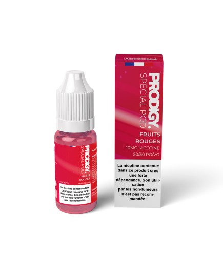 Prodigy E Liquide 10ml Fruits Rouges 10mg
