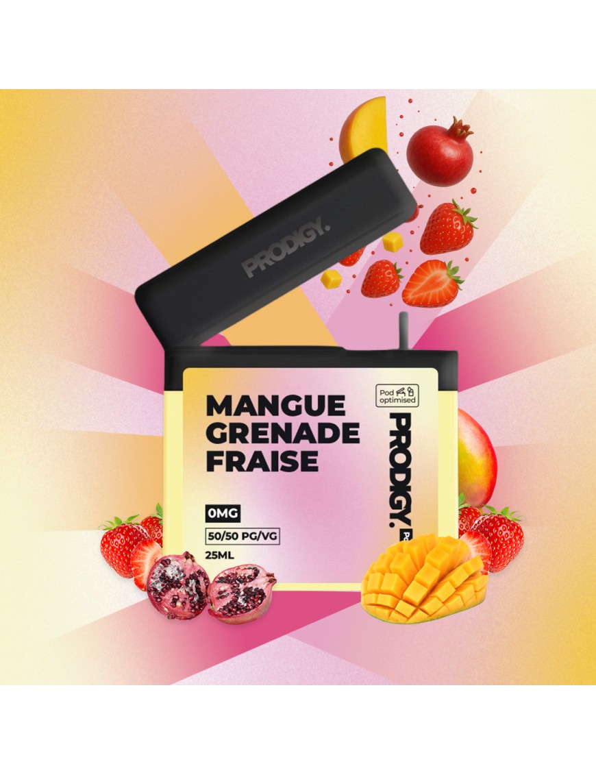 Mangue Grenade Fraise 25ml - Prodigy Pocket